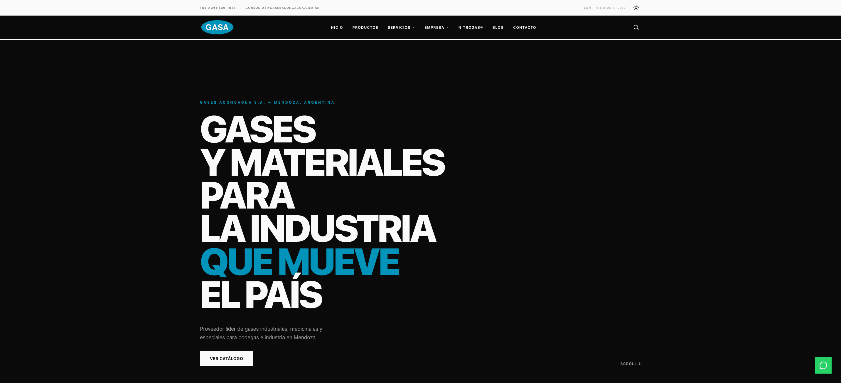 Gases Aconcagua lanza su nuevo sitio web y catálogo digital de gases y suministros
